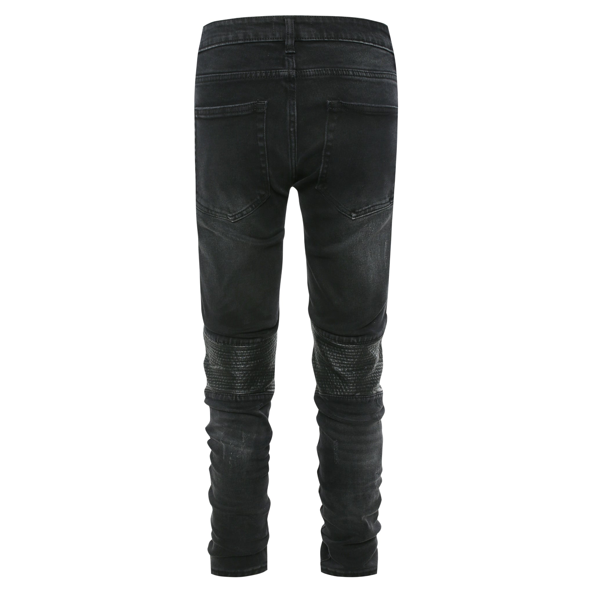 NX2 | Biker Zip Denim - Black Hype+Essentials