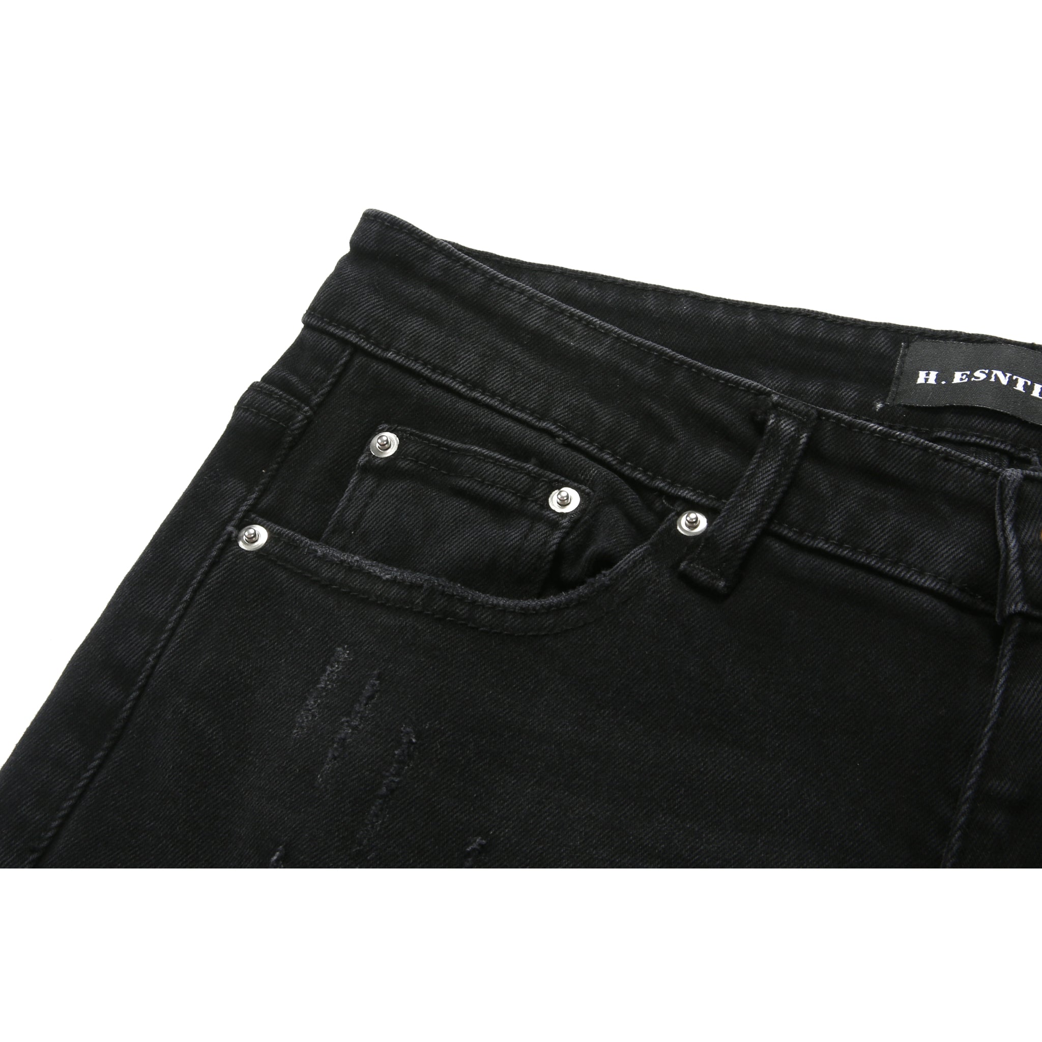 NX2 | Biker Zip Denim - Black Hype+Essentials