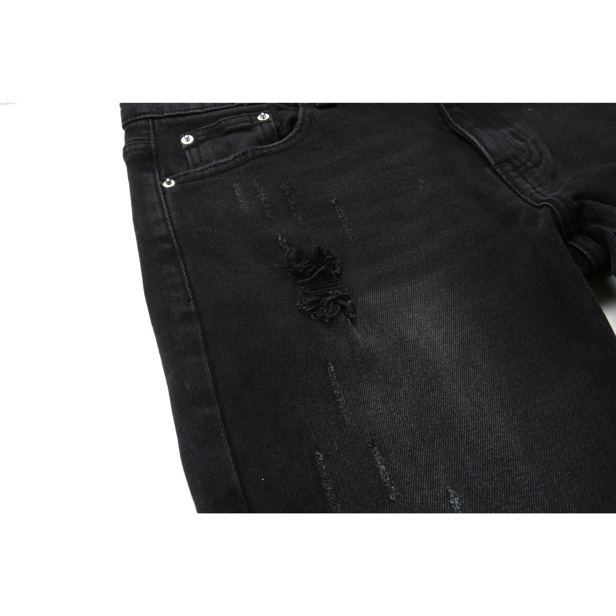 NX2 | Biker Zip Denim - Black Hype+Essentials