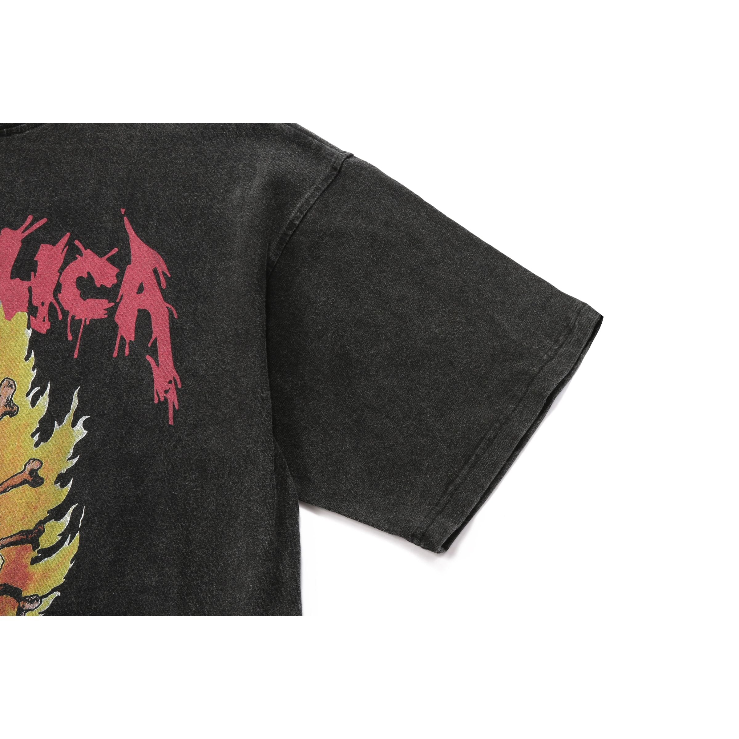 Vintage Washed T Shirt - Metallica Red H.ESNTLS