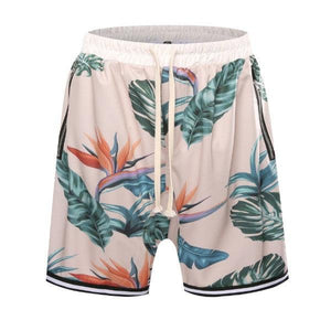 Sports Floral Shorts - Cream Hype+Essential