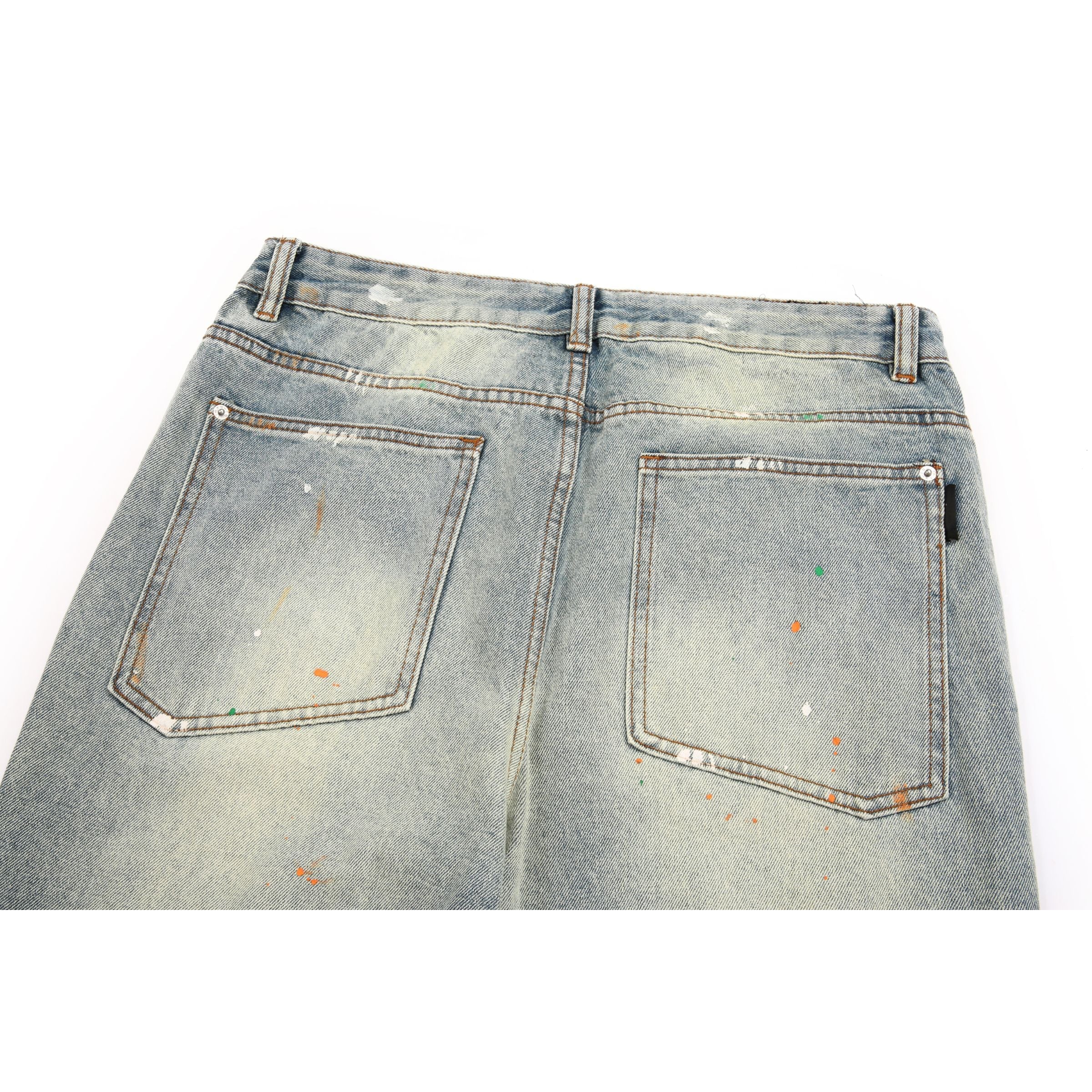 S01 Denim - Paint Splattered H.ESNTLS