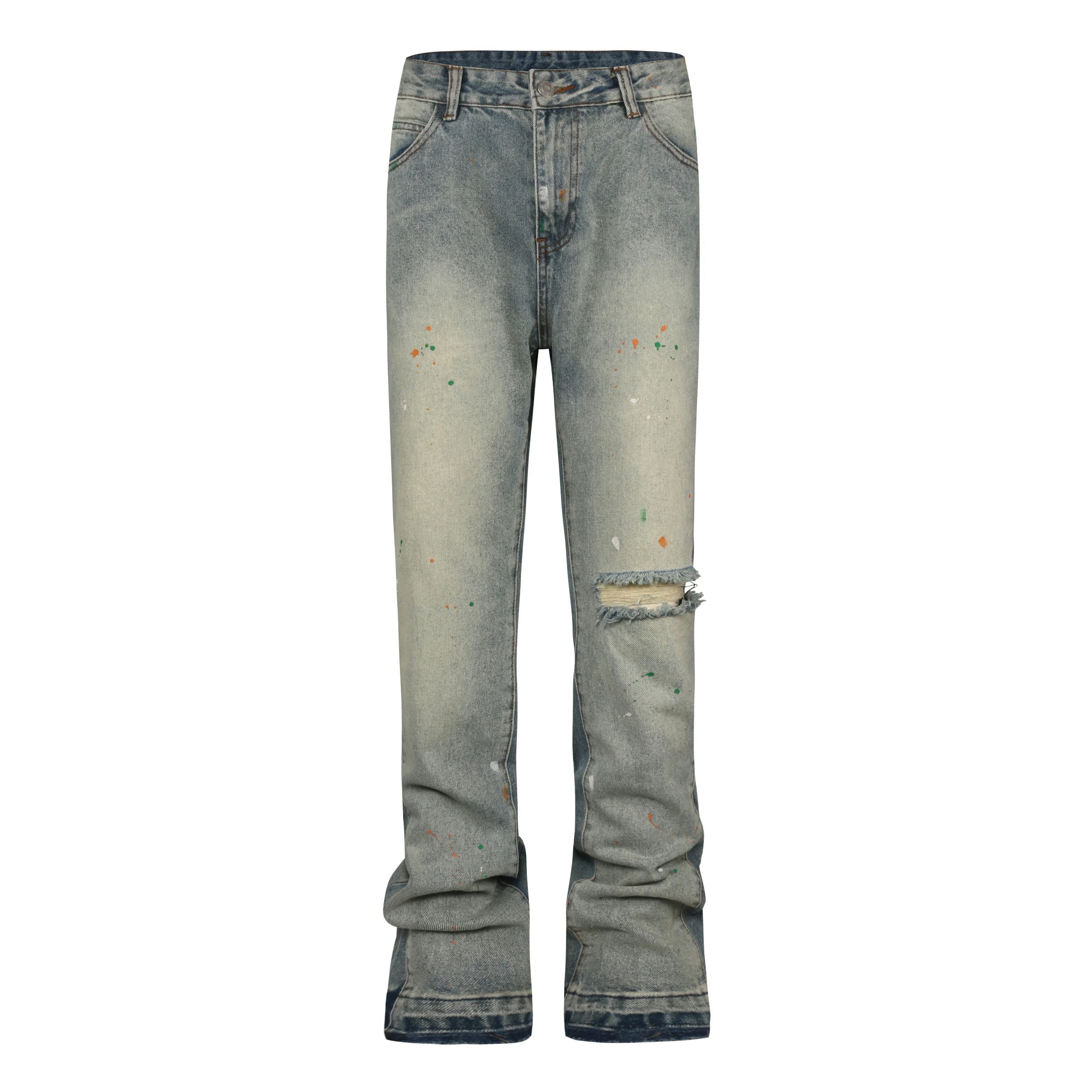 S01 Denim - Paint Splattered H.ESNTLS