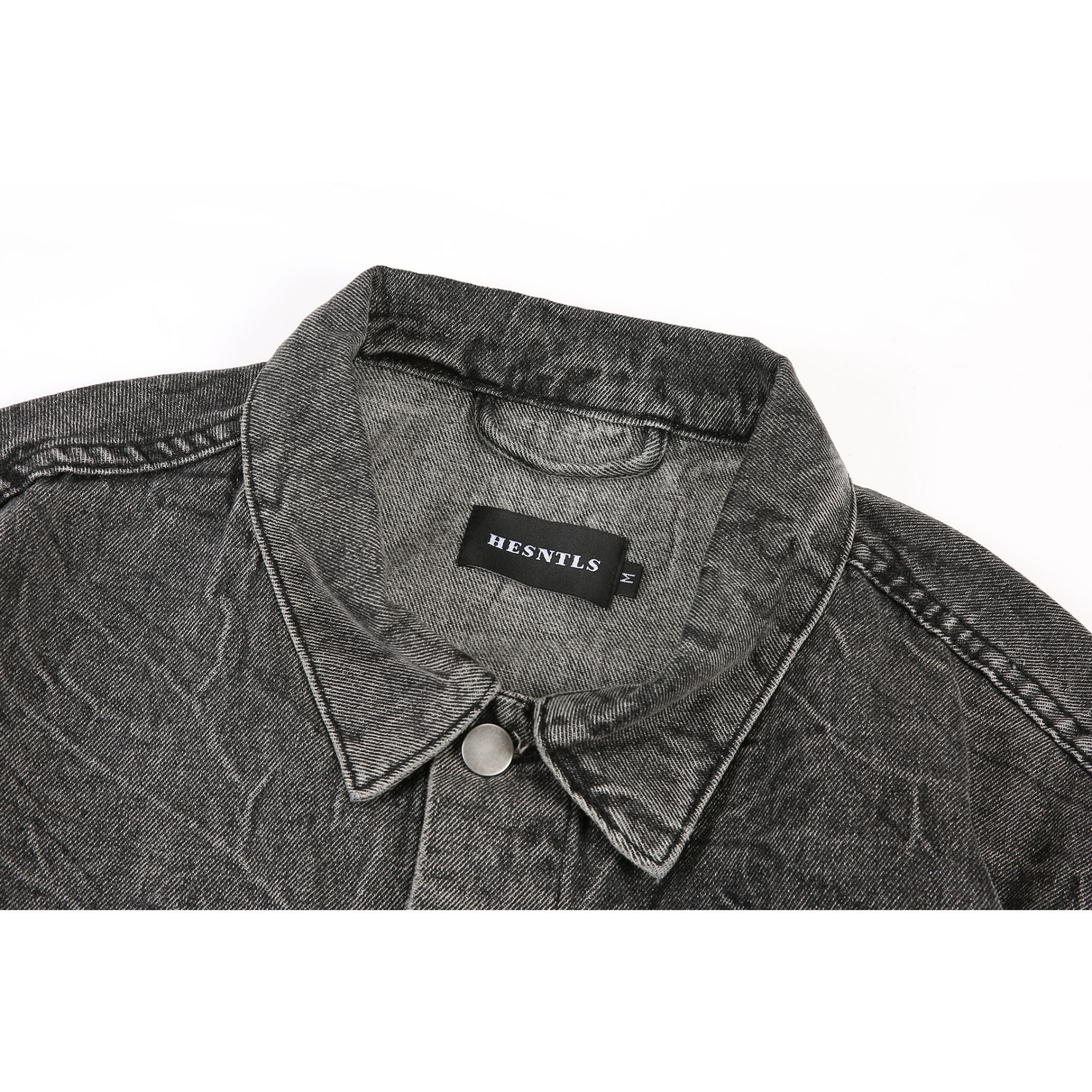 VX1 | Washed Black Denim Jacket H.ESNTLS