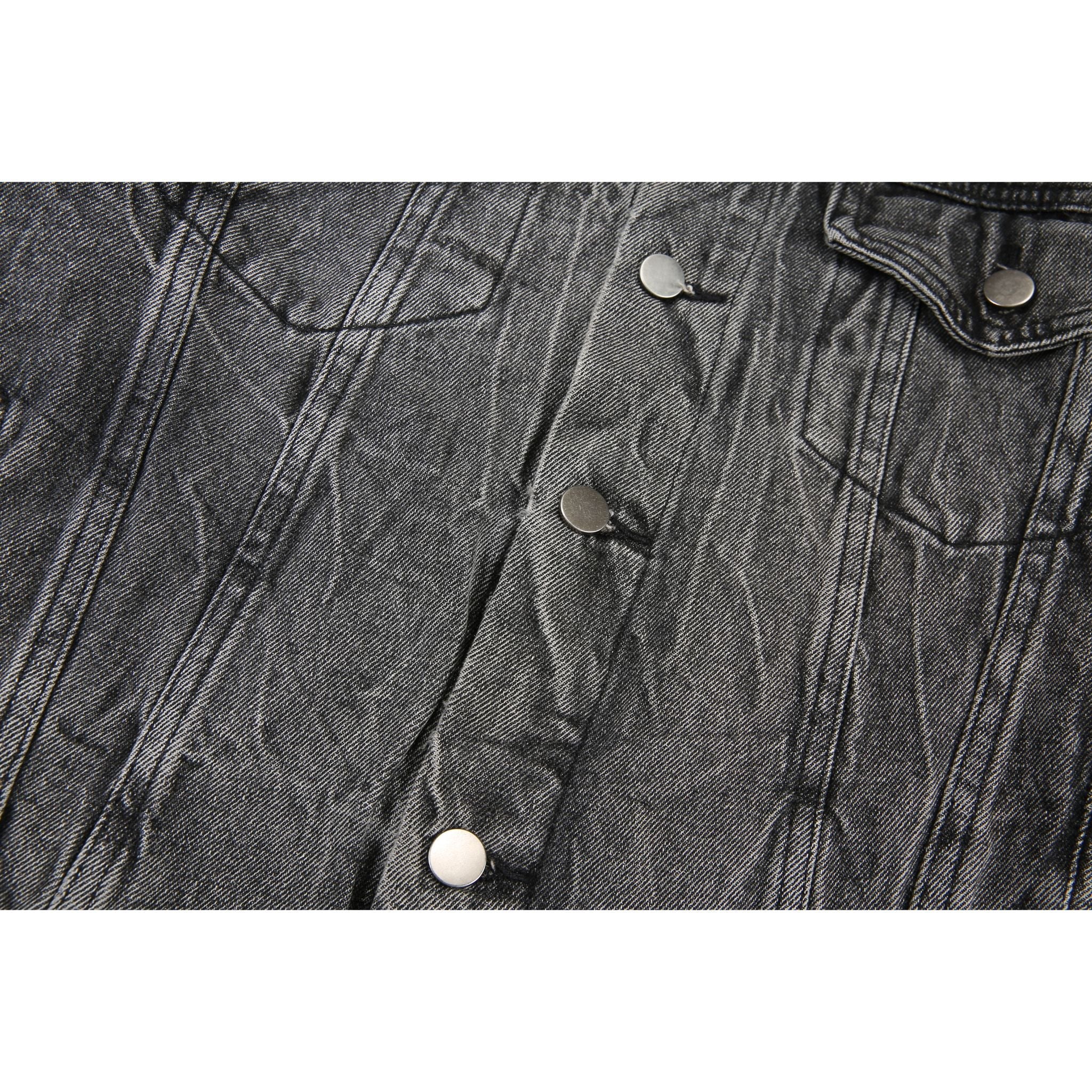 VX1 | Washed Black Denim Jacket H.ESNTLS