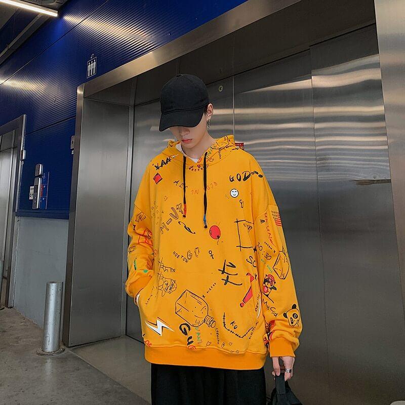 Korean Streetwear hoodies urban street fashion korean hoodies 1984 Store
