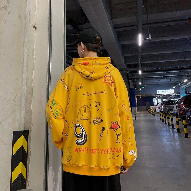 Korean Streetwear hoodies urban street fashion korean hoodies 1984 Store