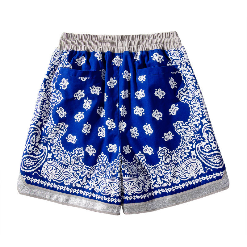 Paisley Shorts - Blue Hype+Essential