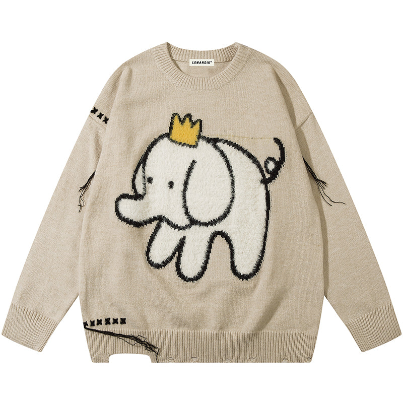 1984® Sweet Jacquard Sweater Flock Elephant - 1984brand