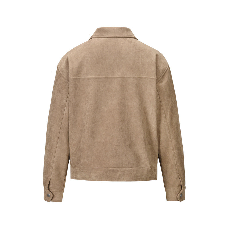 Suede Work Jacket - Tan H.ESNTLS