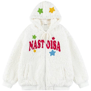 1984® Plush Hooded Winter Coat Flocked Star - 1984brand