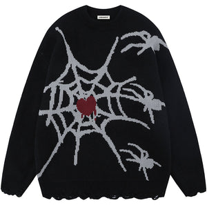 1984® Cool Spider Sweater with Ripped Hem - 1984brand