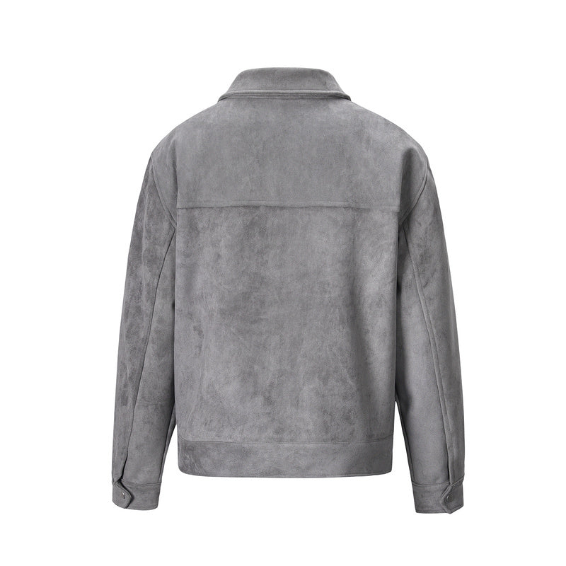 Suede Work Jacket - Grey H.ESNTLS