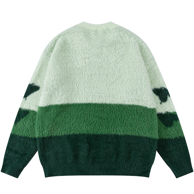 1984® Fuzzy Crewneck Sweater Butterfly 1984