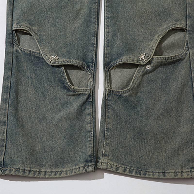 1984® Vintage Washed Knife Cut Jeans - 1984brand