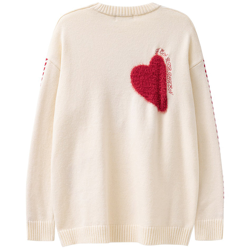 1984® Cozy Knit Sweater Flocked Heart - 1984brand