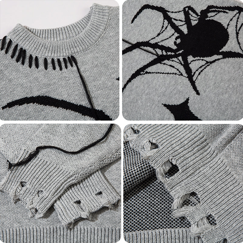 1984® Trendy Knit Sweater Spider and Star 1984