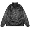 1984® Leather Jacket Embroidered Spider Web - 1984brand