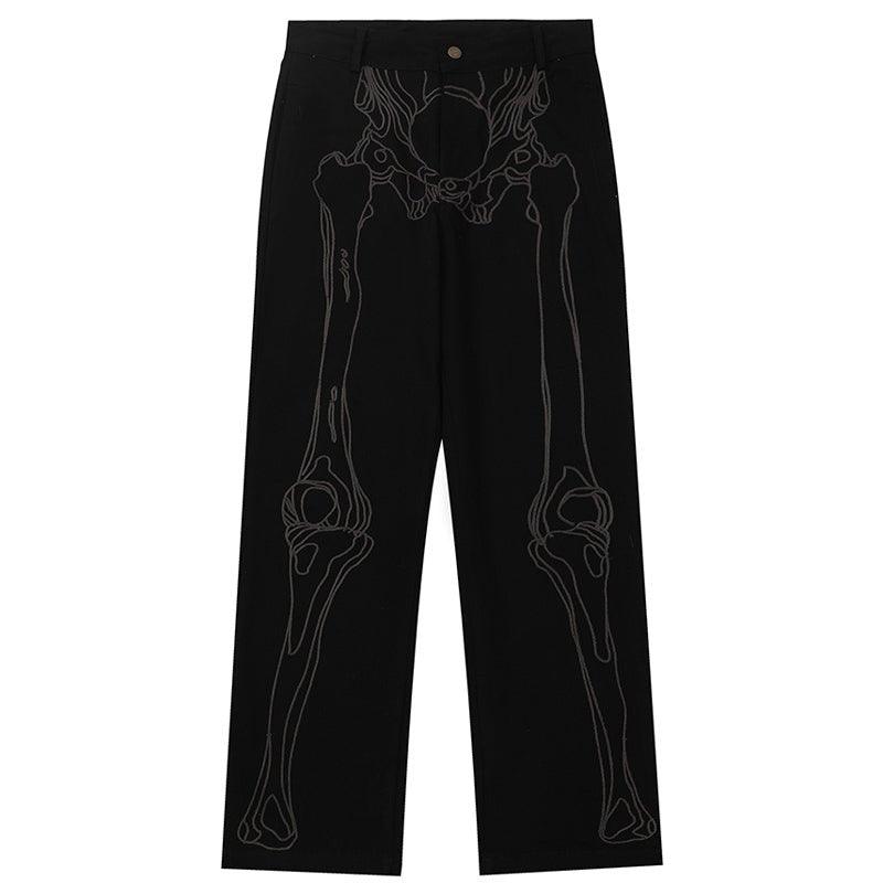 1984 Casual Straight Leg Jeans Skeleton - 1984brand