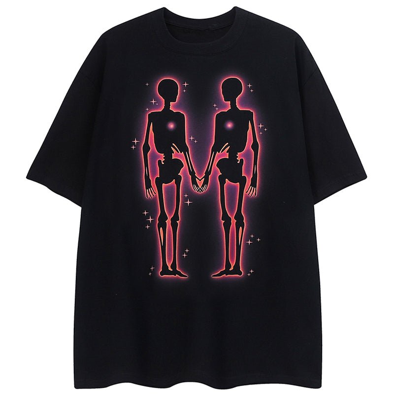 1984 Casual T-shirt Glowing Skeleton 1984