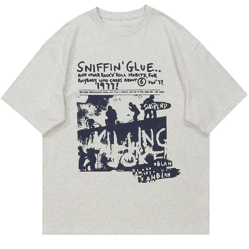 1984 Casual T-shirt SNIFFIN’GLUE 1984