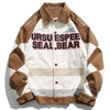 1984 Casual Varsity Jacket Color Block Patchwork - 1984brand