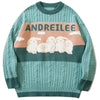 1984 Chunky Knit Sweater Rabbits 1984