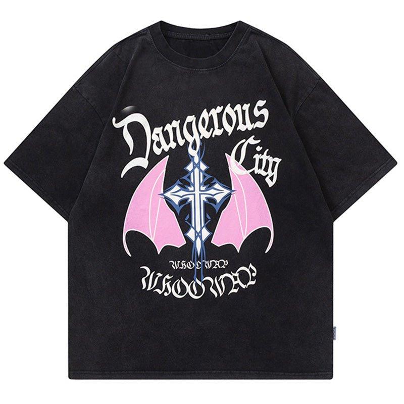 1984 Cool T-shirt Cross with Wings - 1984brand