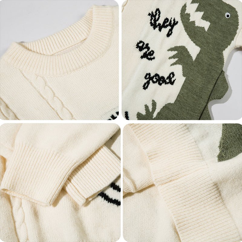 1984® Cozy Dinosaur Chunky Knit Sweater - 1984brand