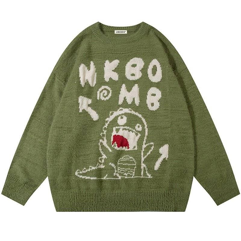 1984® Dinosaur Jacquard Knit Sweater - 1984brand