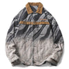 1984 Distressed Denim Jacket Gradient Color 1984