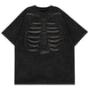 1984 Distressed Wash T-shirt Skeleton 1984