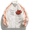 1984 Fluffy Plush Winter Coat Color Block 1984