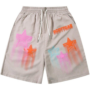 1984 Hip Hop Shorts Colorful Star 1984