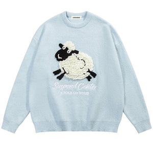 1984 Interesting Knit Sweater Fluffy Sheep 1984