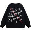 1984 Lazy Jacquard Sweater Tic Tac Toe 1984