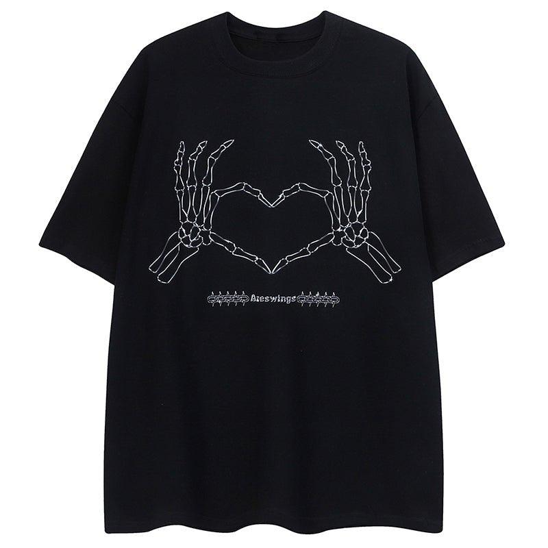 1984 Oversize T-shirt Heart Skeleton 1984