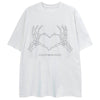 1984 Oversize T-shirt Heart Skeleton 1984