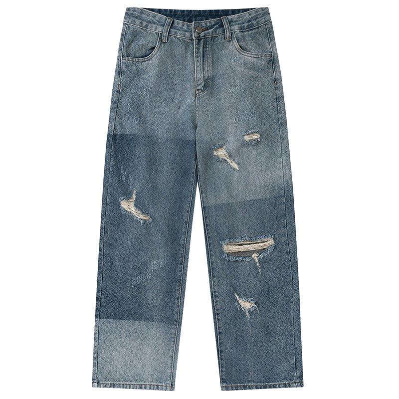 1984 Ripped Jeans Color Block 1984