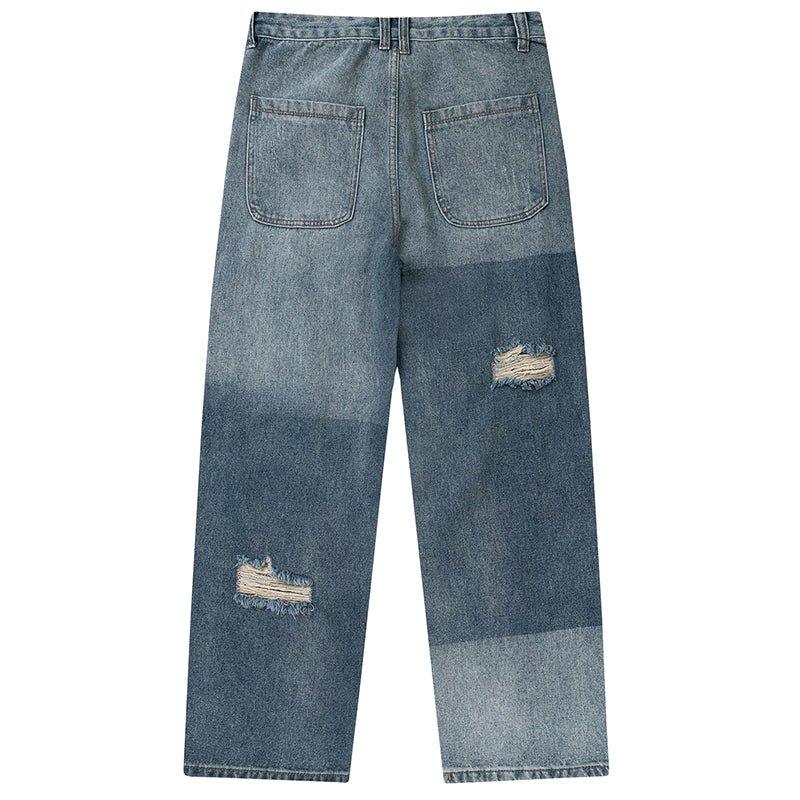 1984 Ripped Jeans Color Block 1984