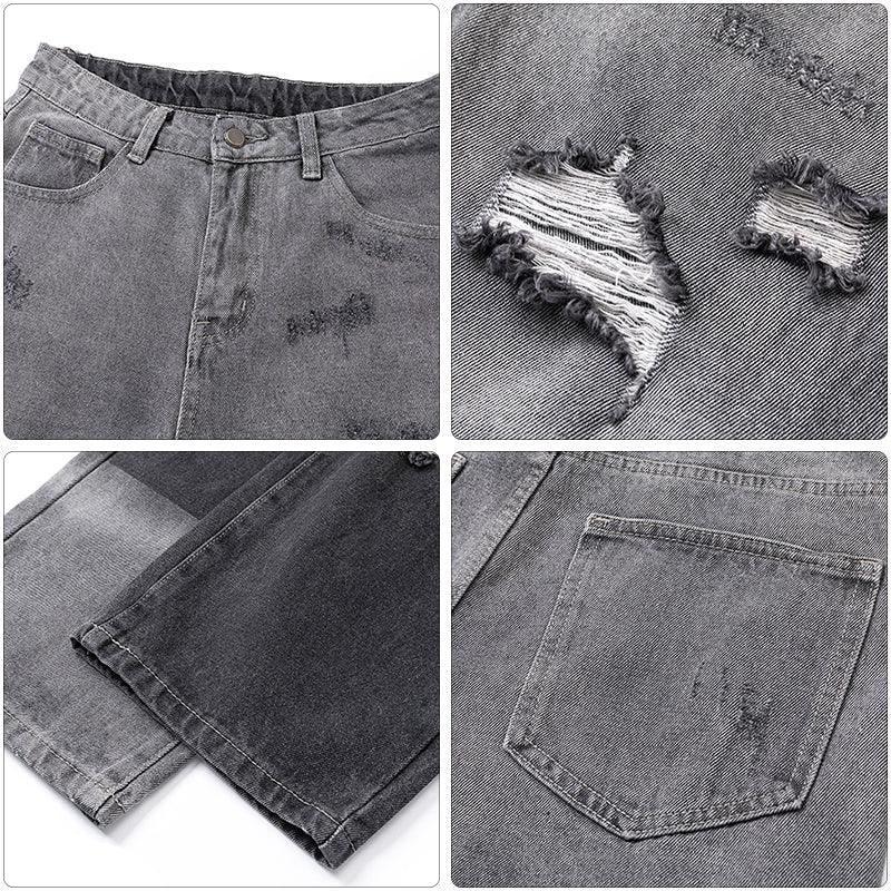 1984 Ripped Jeans Color Block 1984