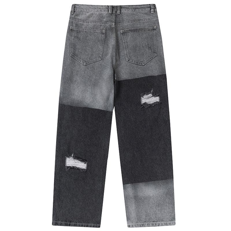 1984 Ripped Jeans Color Block 1984