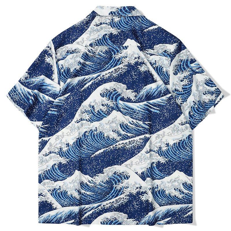 1984 Summer Aloha Shirt Sea Waves 1984