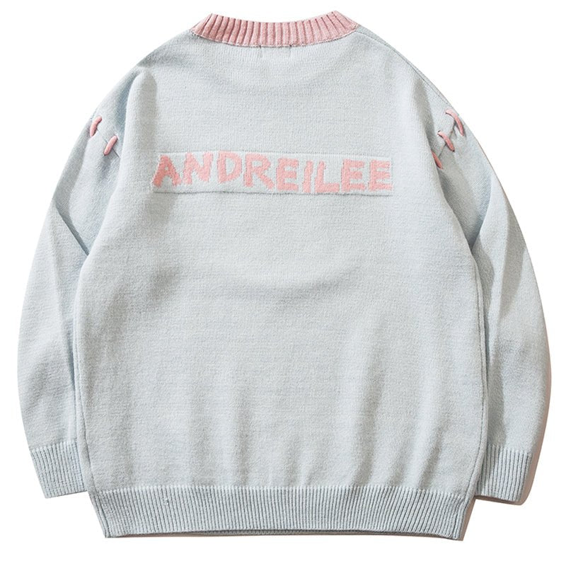 1984 Sweet Knitted Sweater Peach 1984