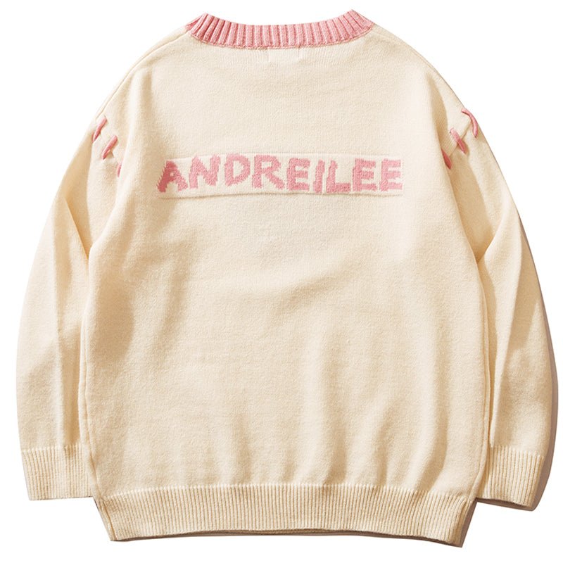 1984 Sweet Knitted Sweater Peach 1984