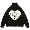 1984 Turtleneck Sweater Heart Paperclip MADE EXTREME