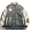 1984 Vintage Fleece Splicing Bomber Winter Coat 1984