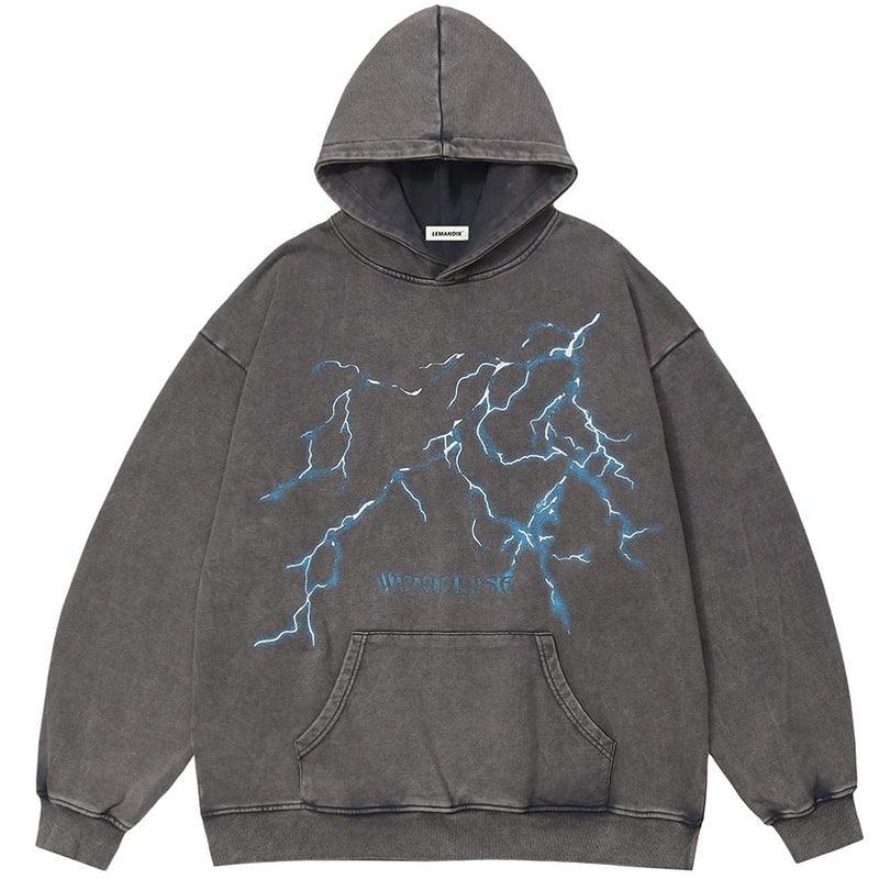 1984 Vintage Washed Hoodie Lightning 1984