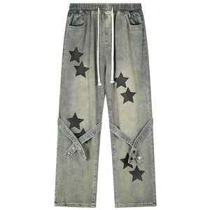 1984 Vintage Washed Jeans Star Patch 1984