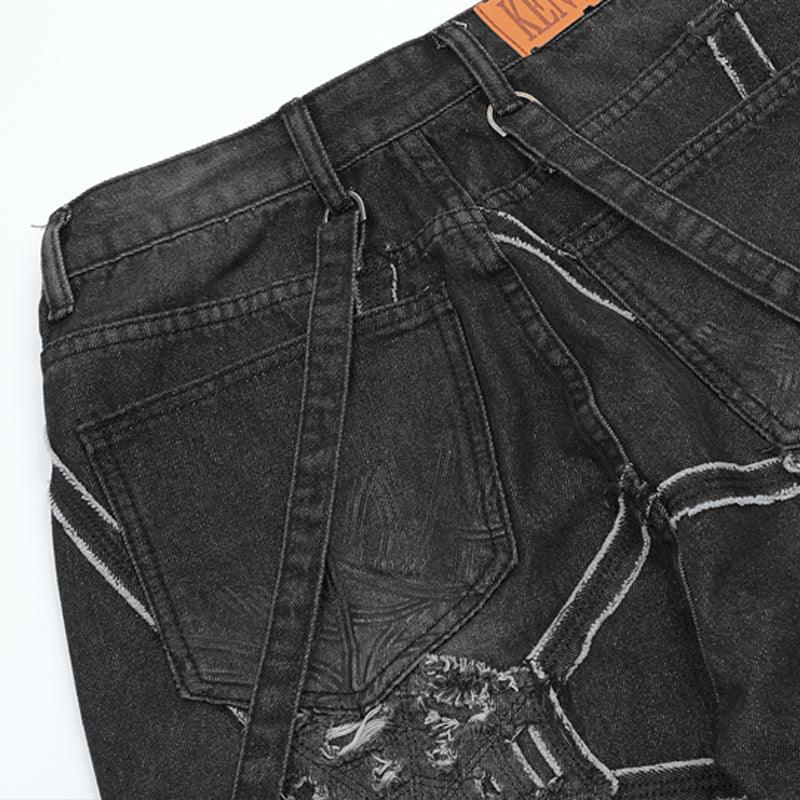 1984 Vintage Washed Wide Leg Jeans Gear 1984